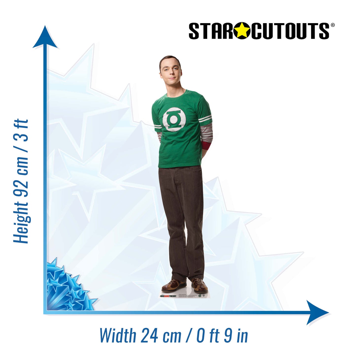 SC1960 Doctor Sheldon Cooper Star Mini The Big Bang Theory Cardboard Cut Out Height 92cm