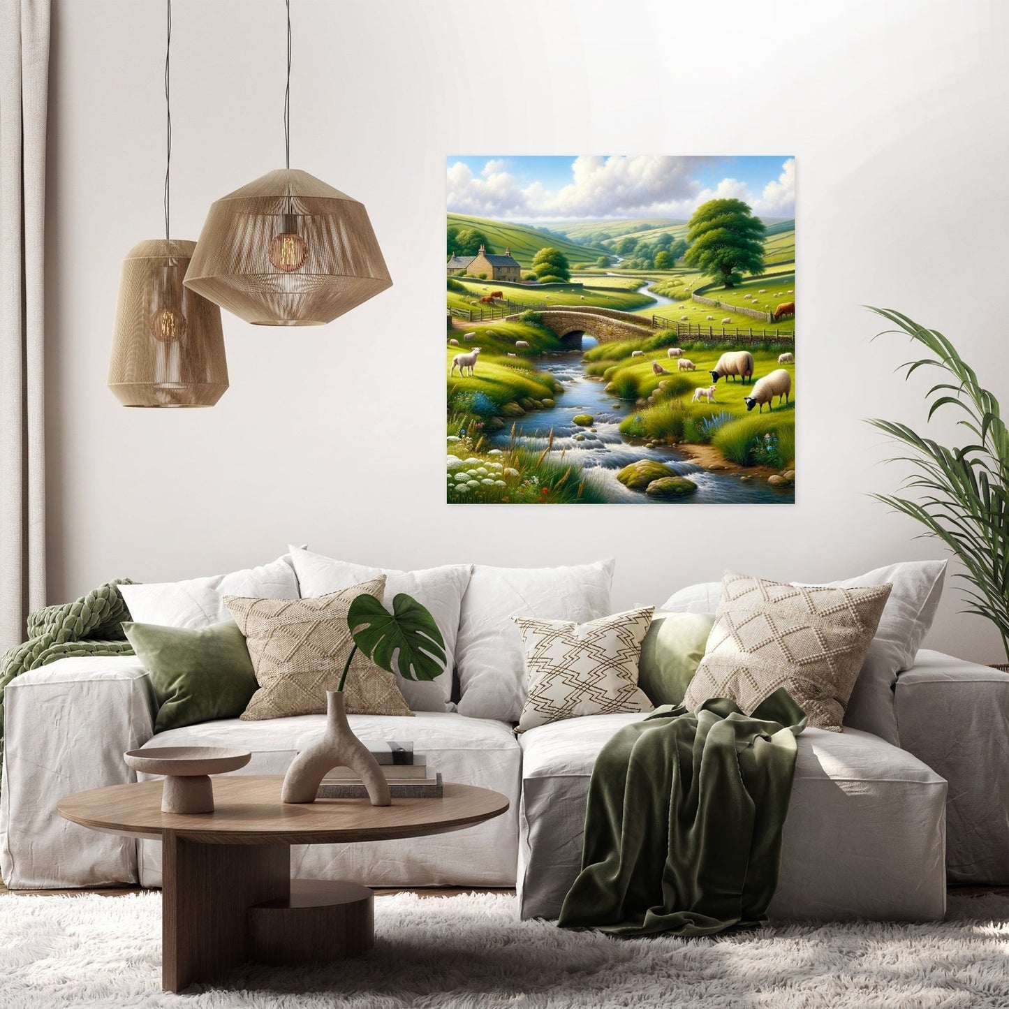Pastoral Countryside Canvas