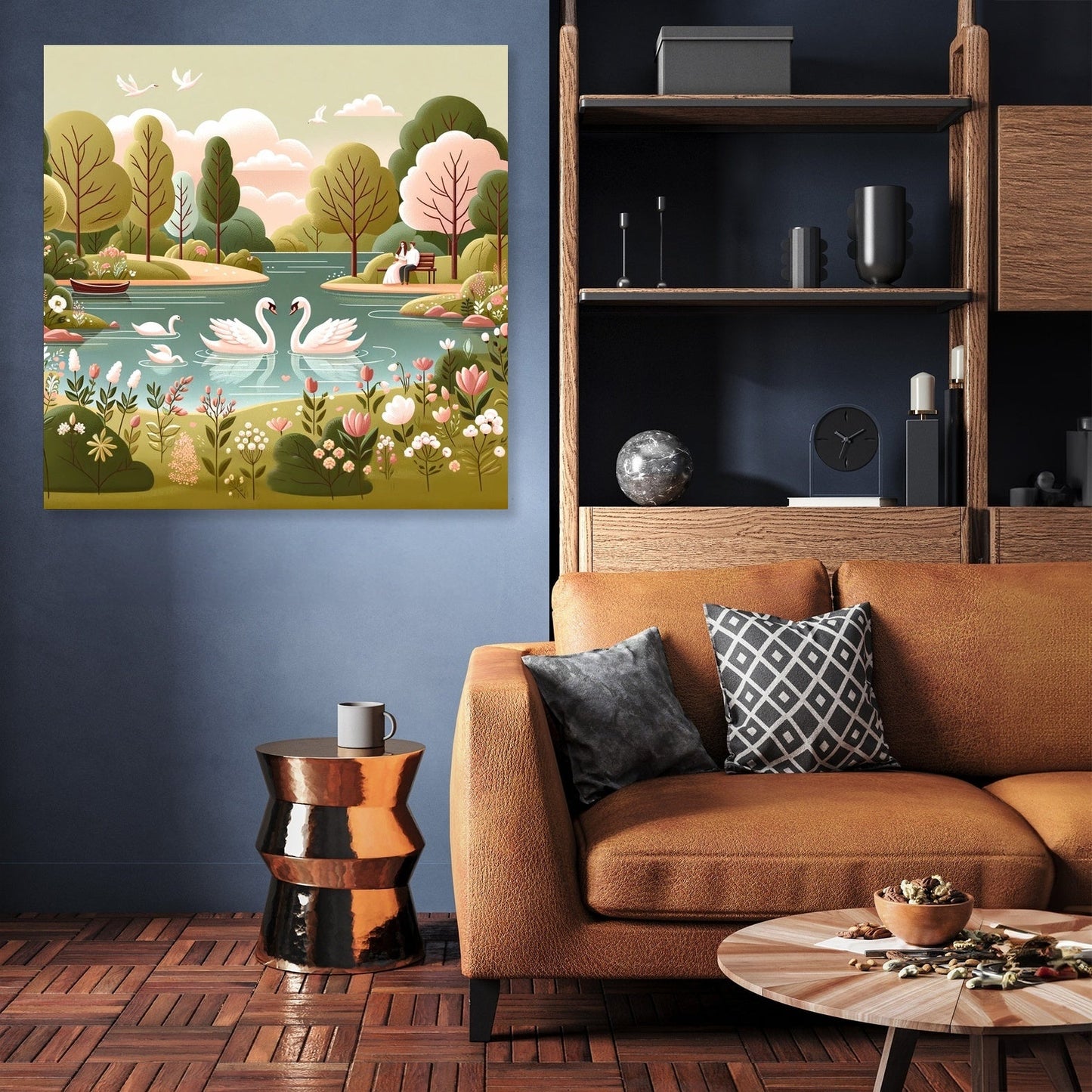 Swan Lake Romance Canvas