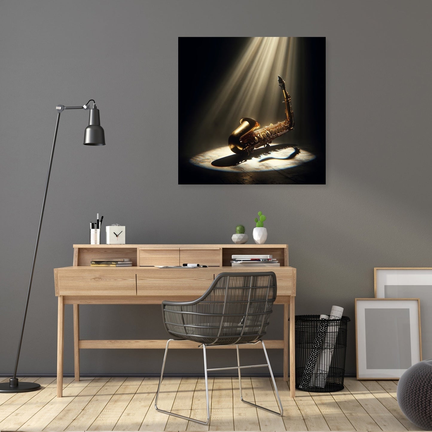 Solo Saxophone Canvas