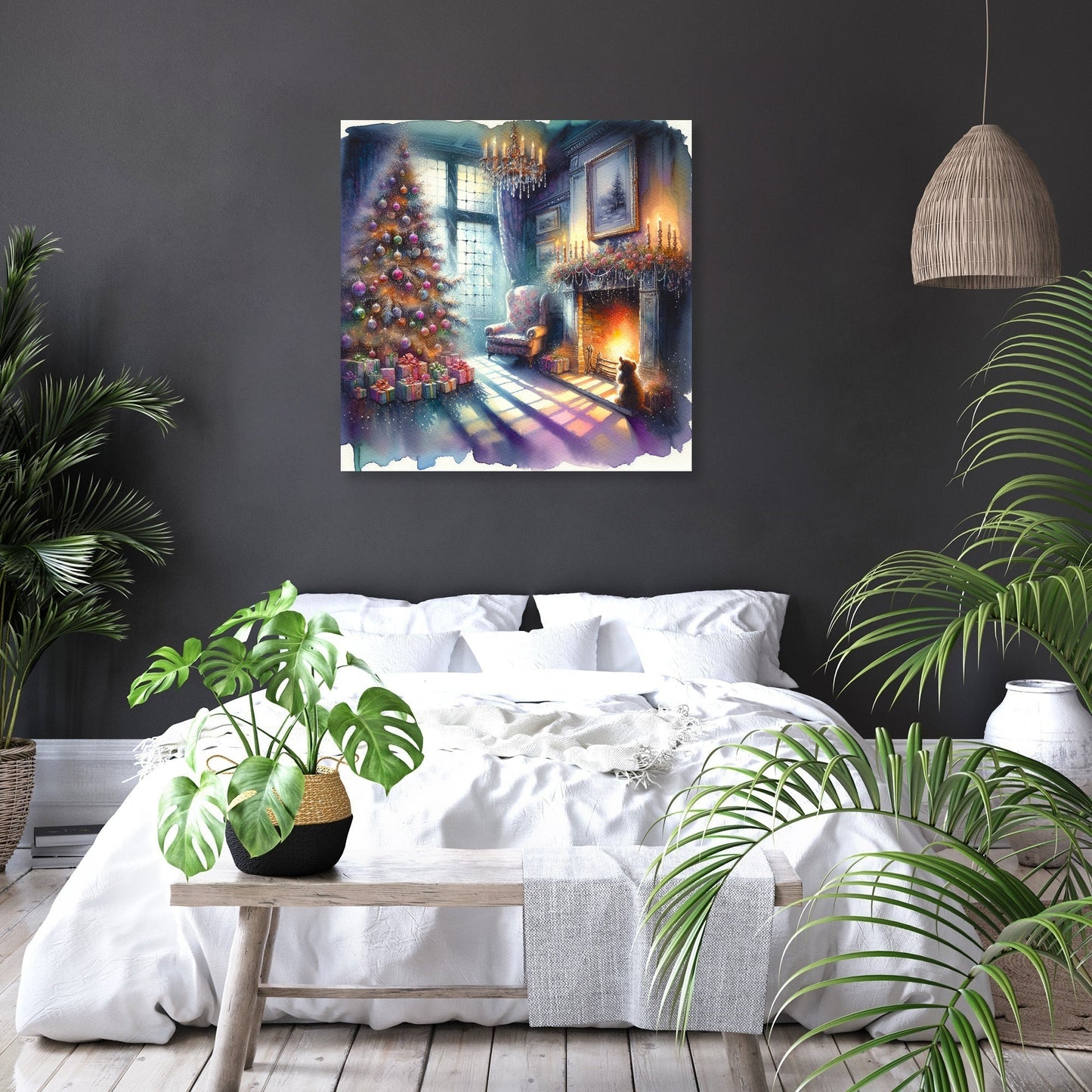 Solitary Christmas Nostalgia Canvas