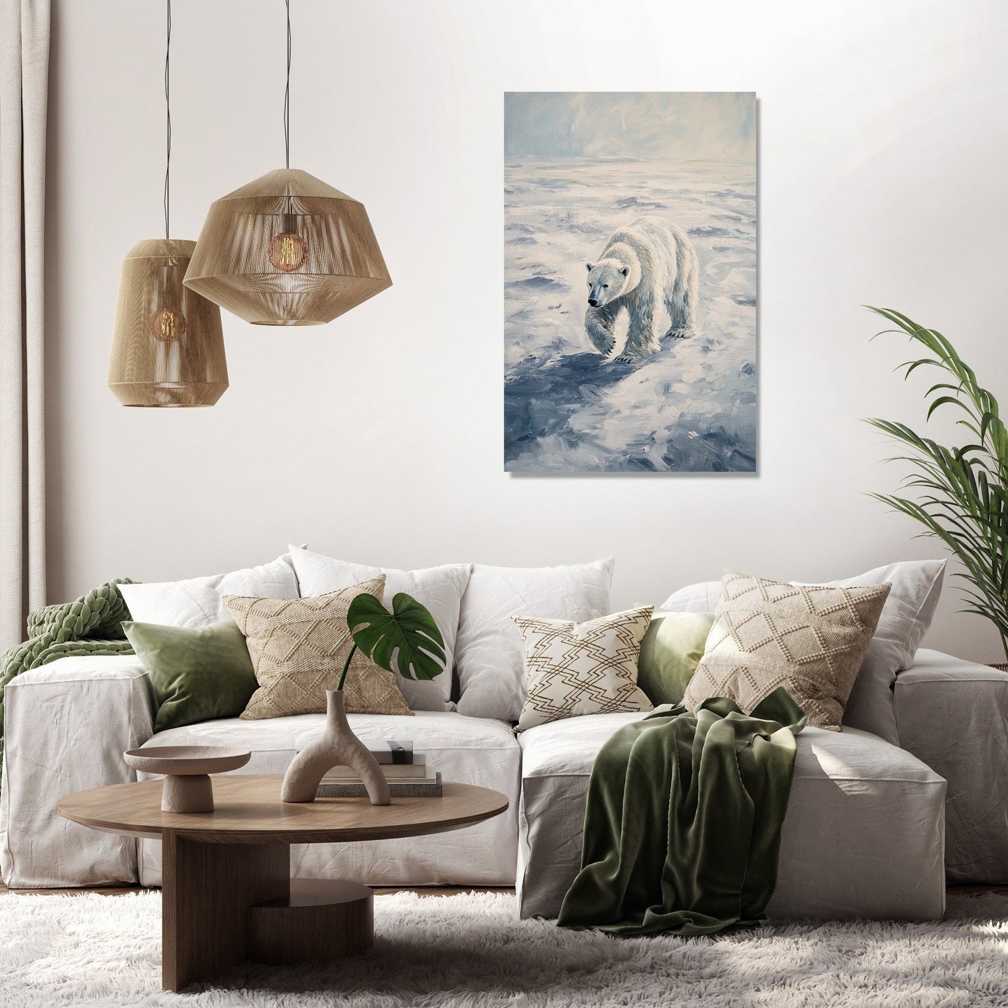 Polar Bear Wanderer Canvas
