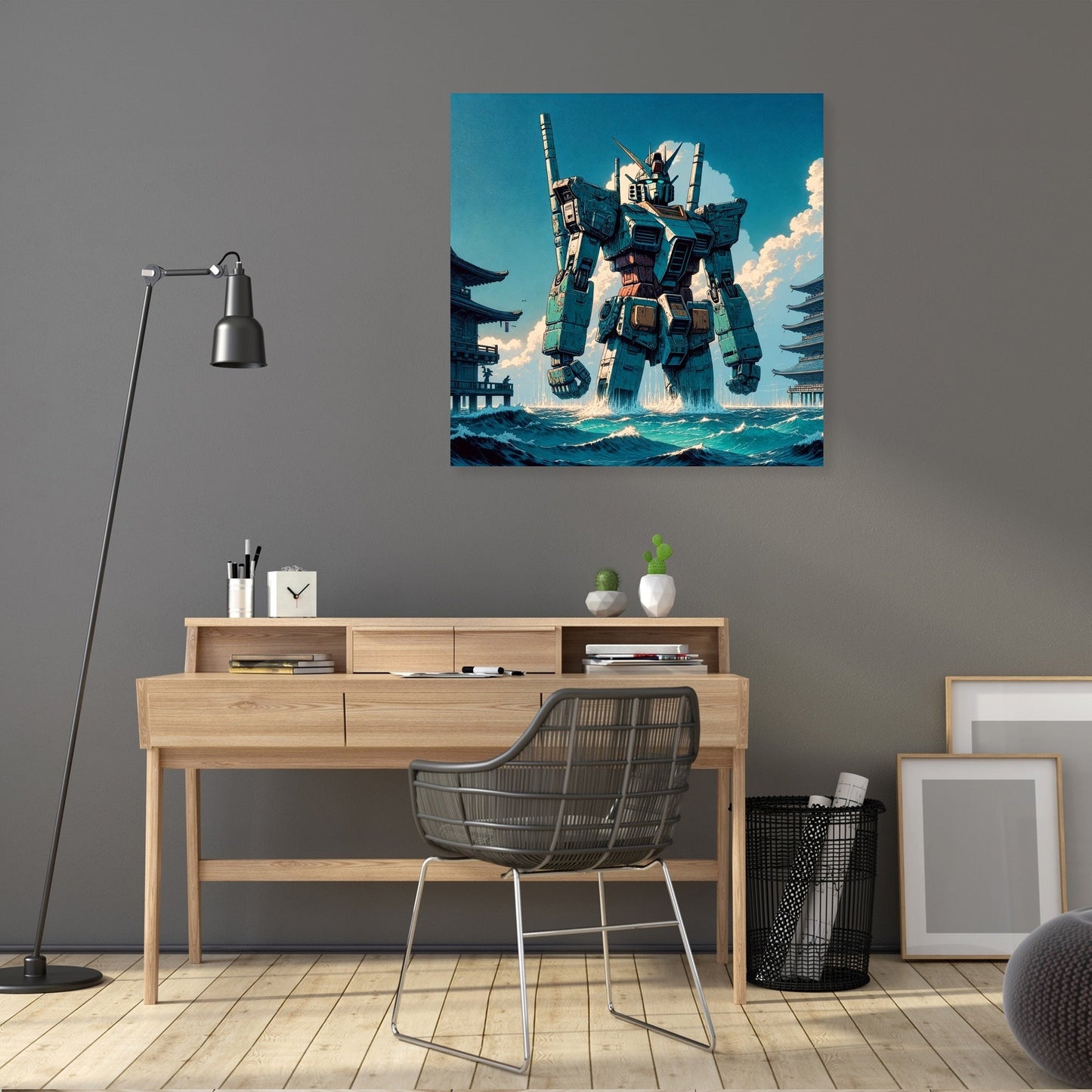 Ocean Mecha Guardian Canvas