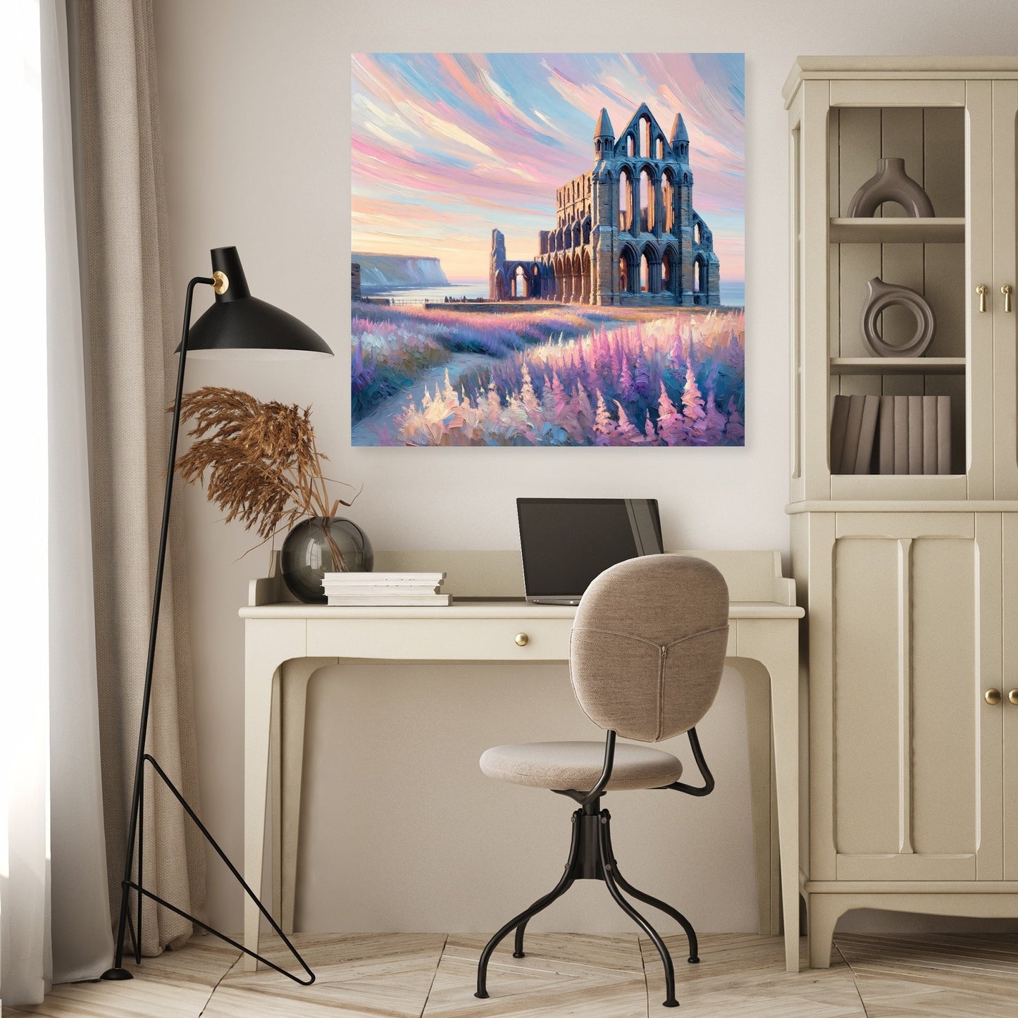 Whitby Abbey Sunrise Canvas