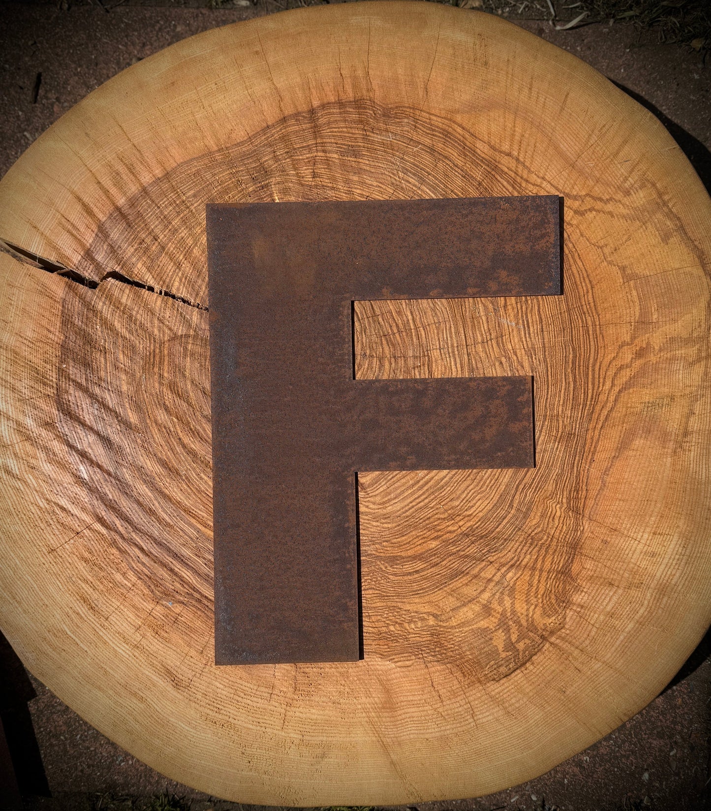 5" Fat Font Rusty Metal Letters A-Z 0-9