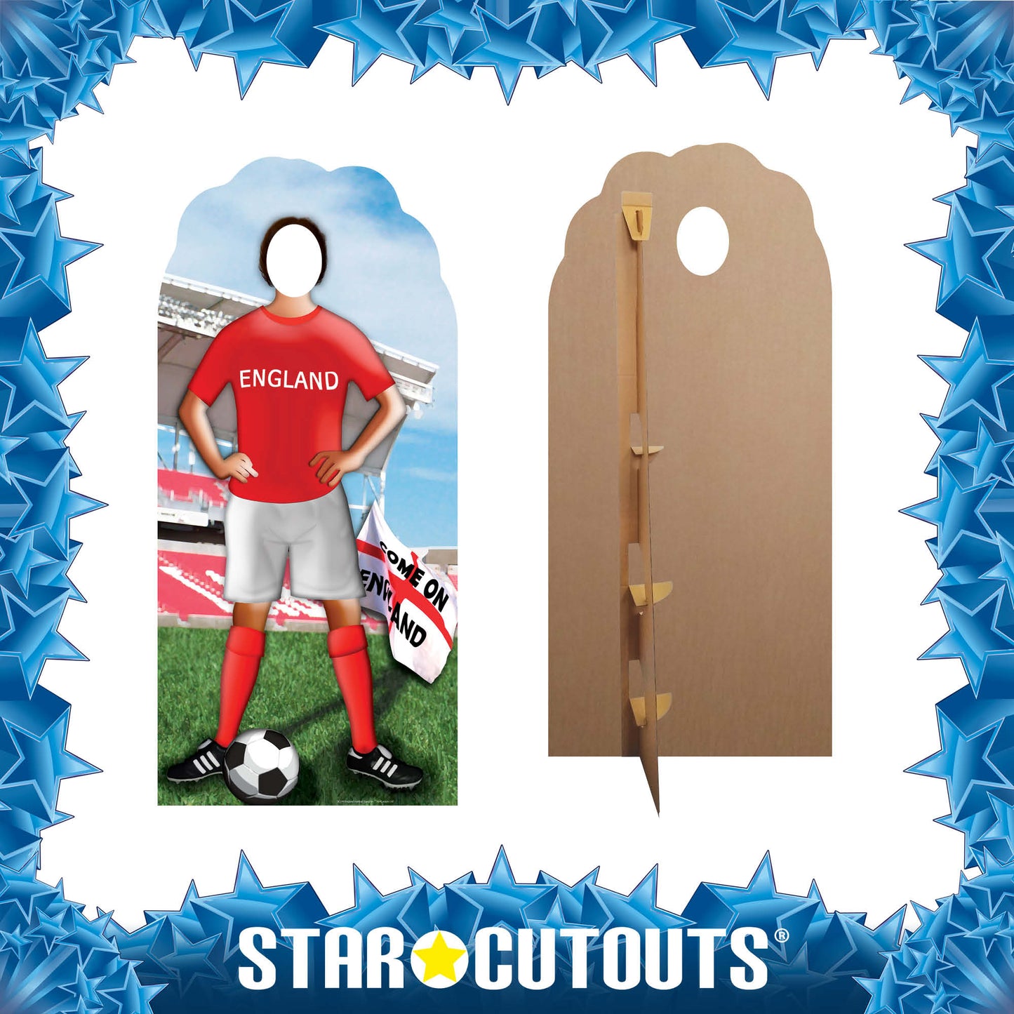 SC199 England World Cup 2026  Football Stand-In Cardboard Cut Out Height 184cm
