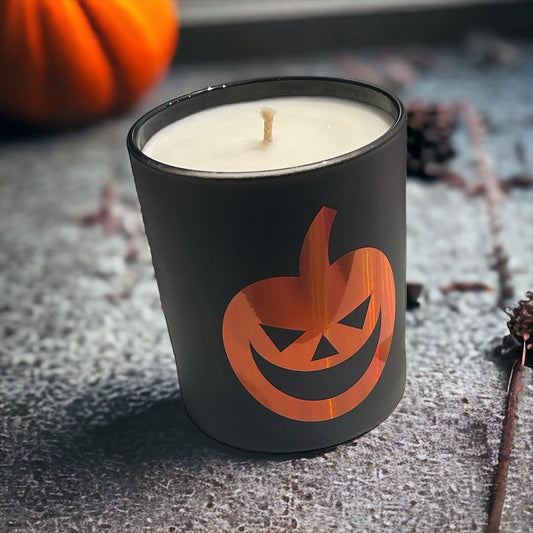 Soy Wax Scented Candle - Halloween - black
