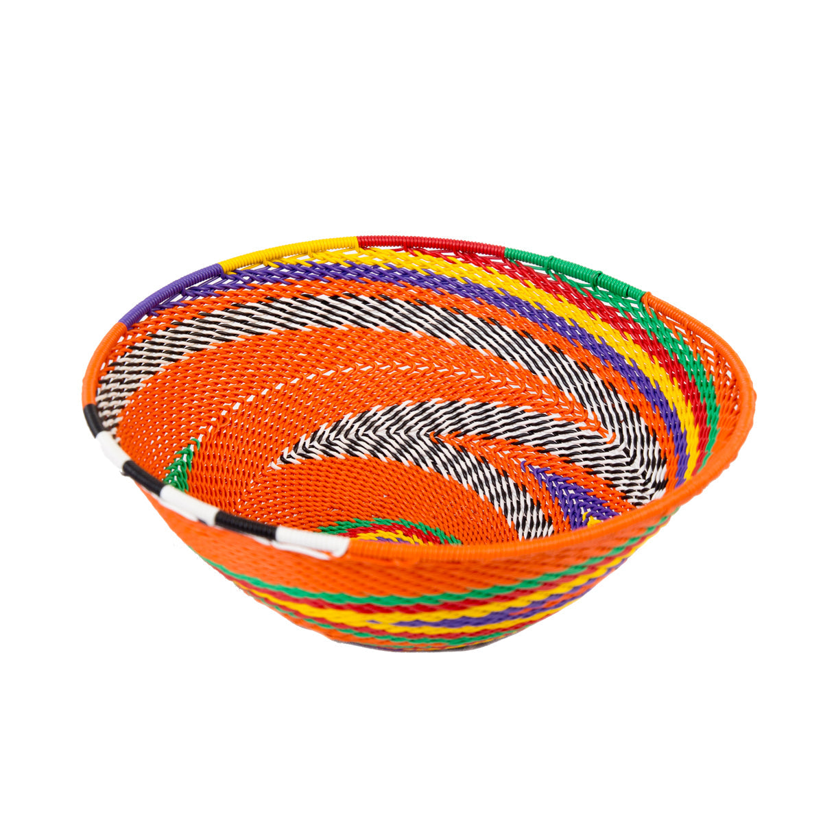 Zulu Telephone Wire Bowl Orange TR19 16cm
