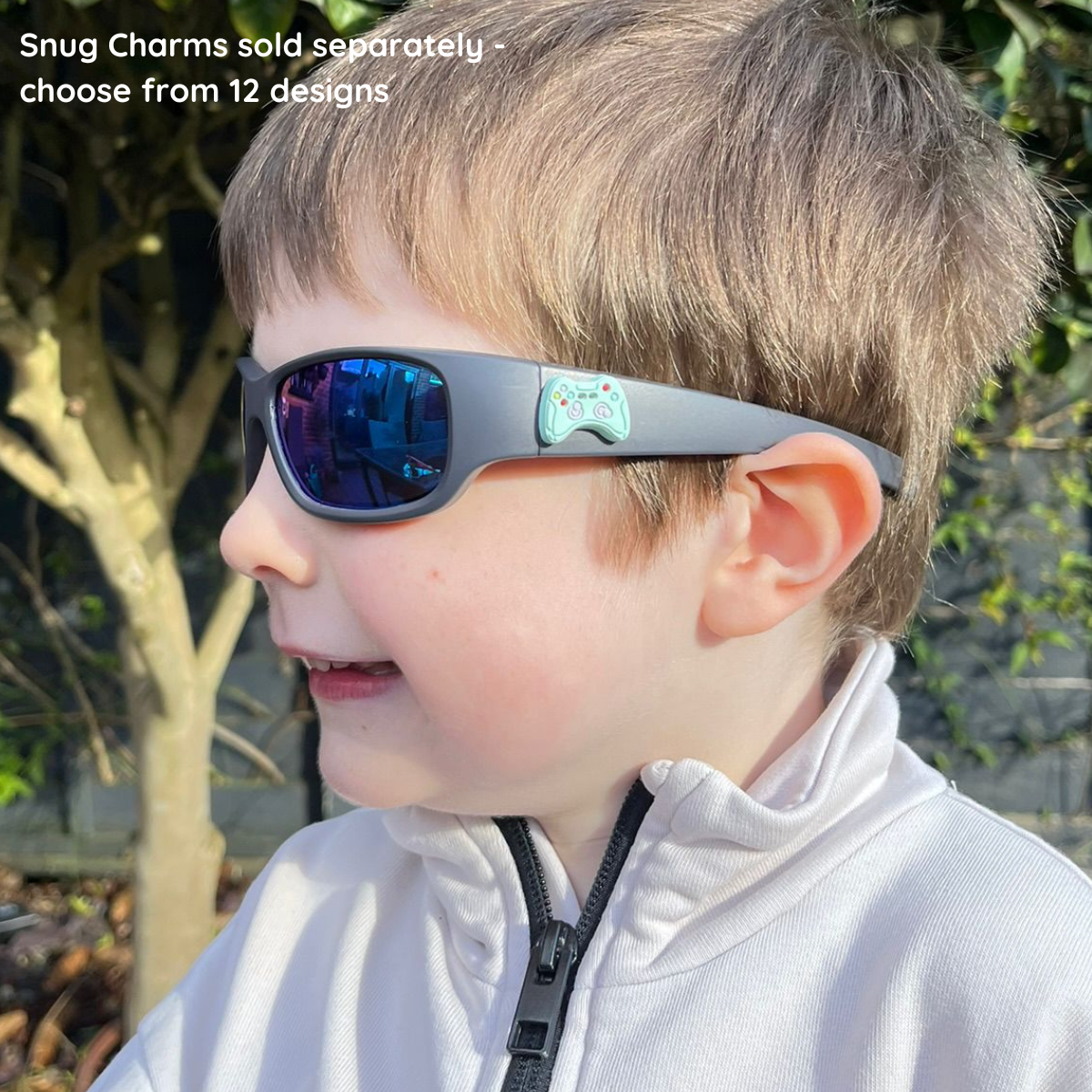 Black Charcoal Kids Sunglasses | REVO Lens | Classic Fit | 3-5 Years