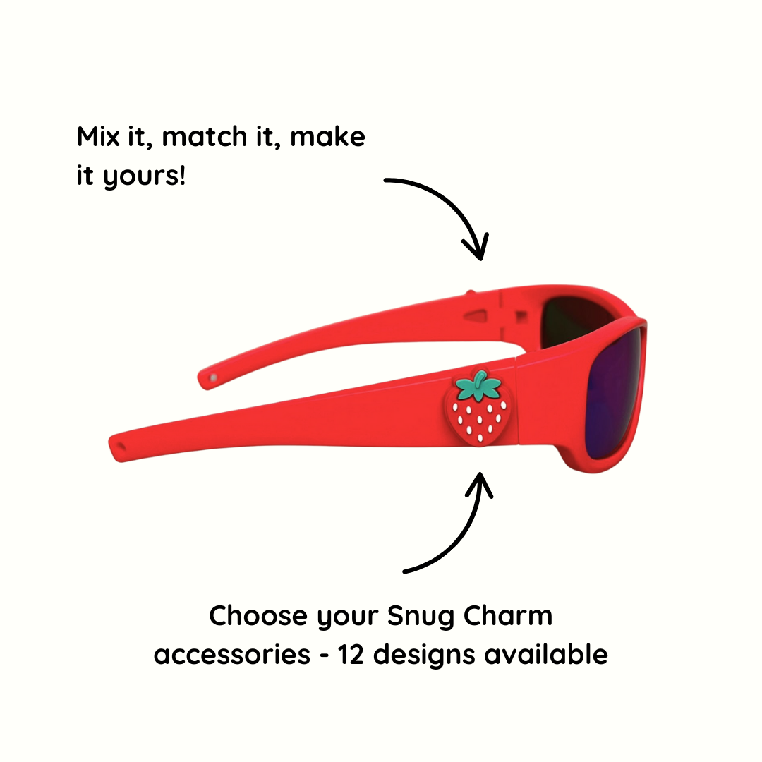 Red Kids Sunglasses | REVO Lens | Classic Fit | 6-12 Years