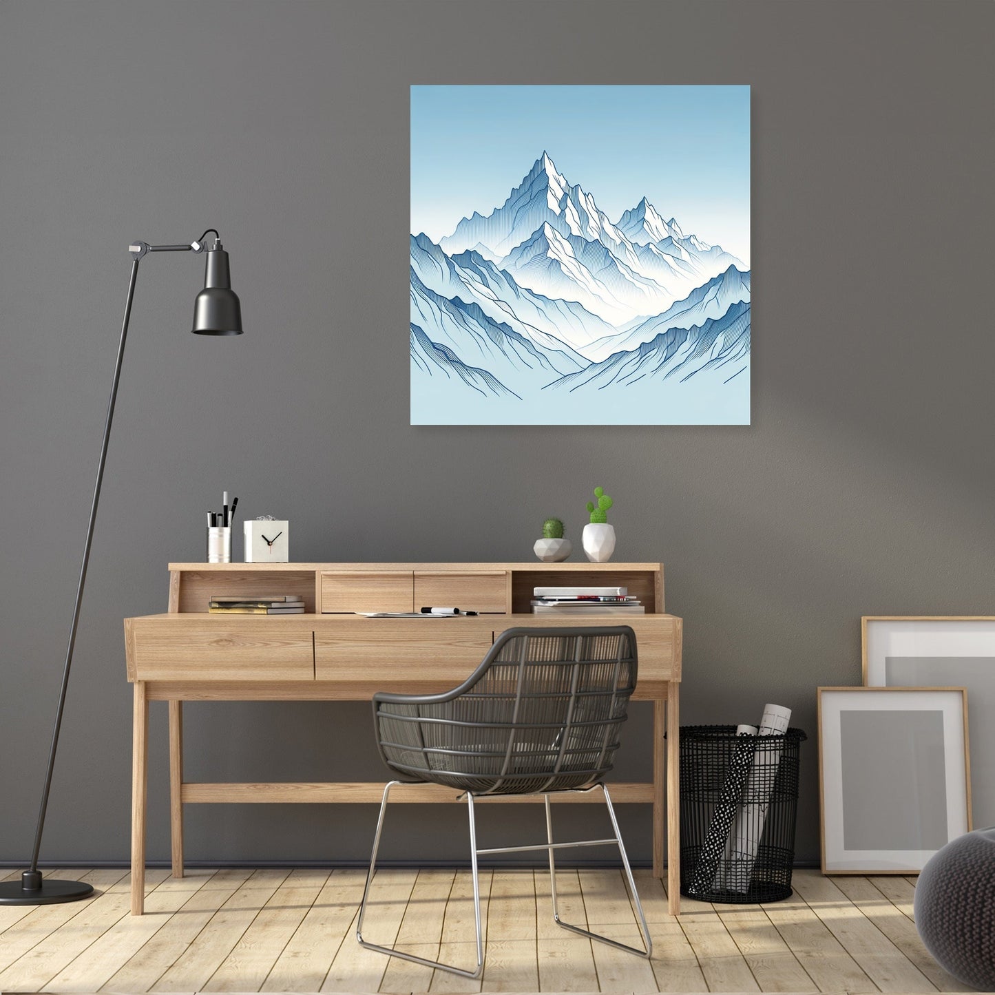 Snowy Peaks Canvas