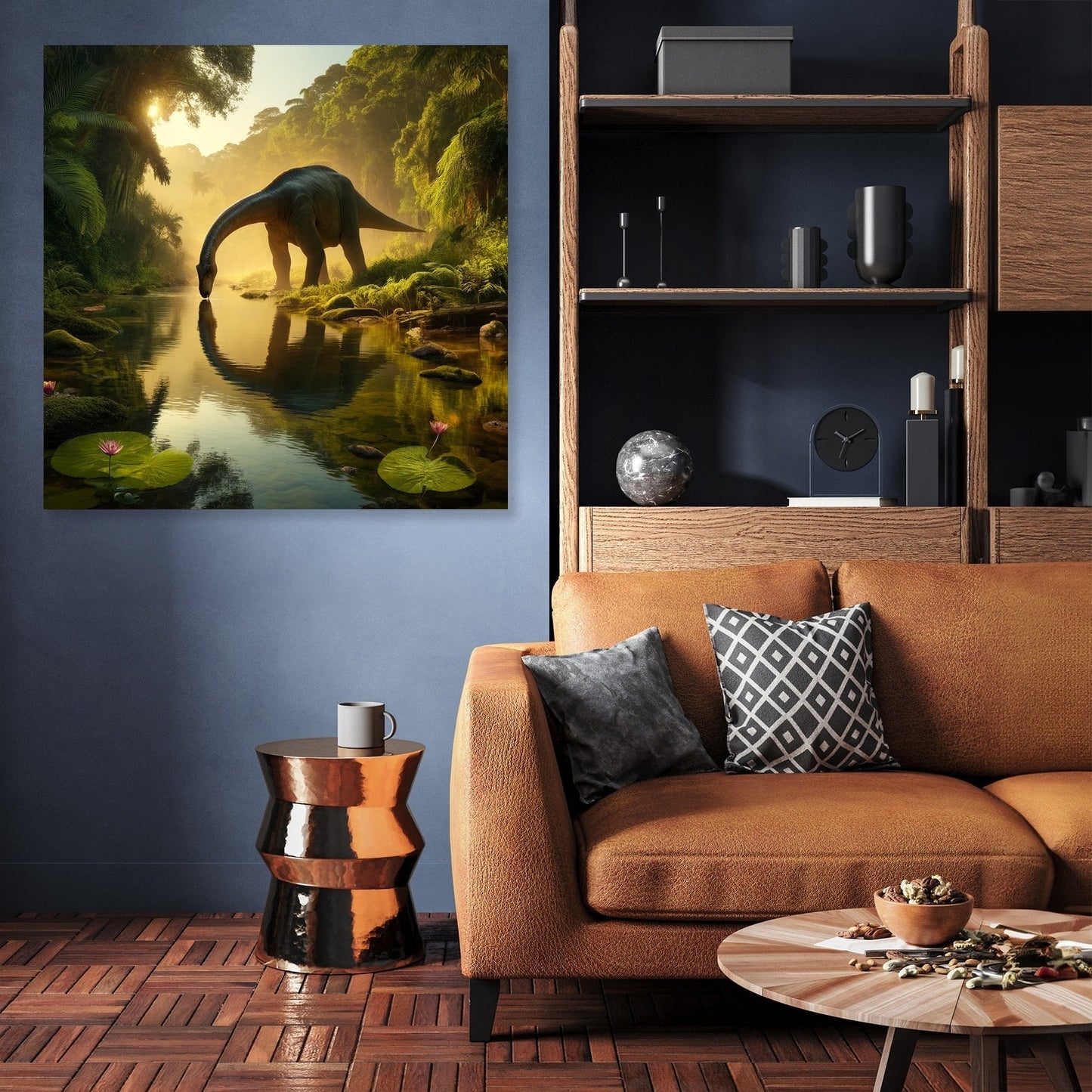 Golden Hour Brachiosaurus Canvas