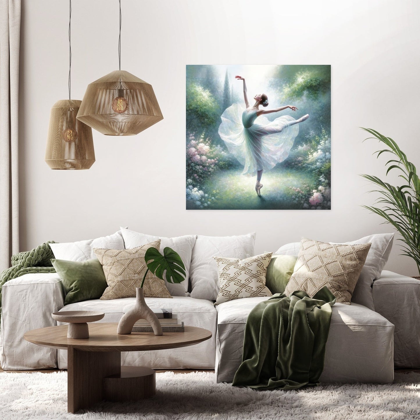 Graceful Arabesque Canvas