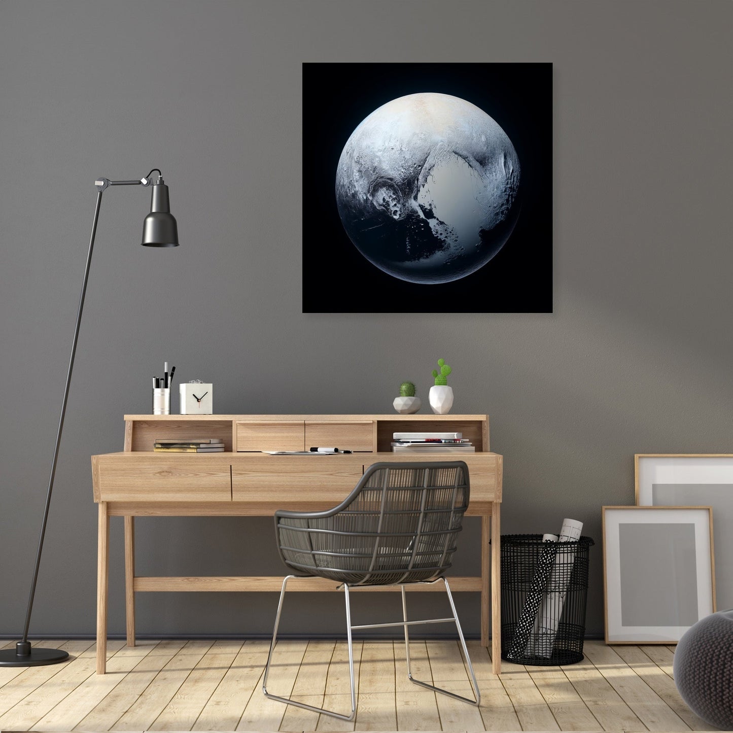 Pluto's Cosmic Isolation Canvas