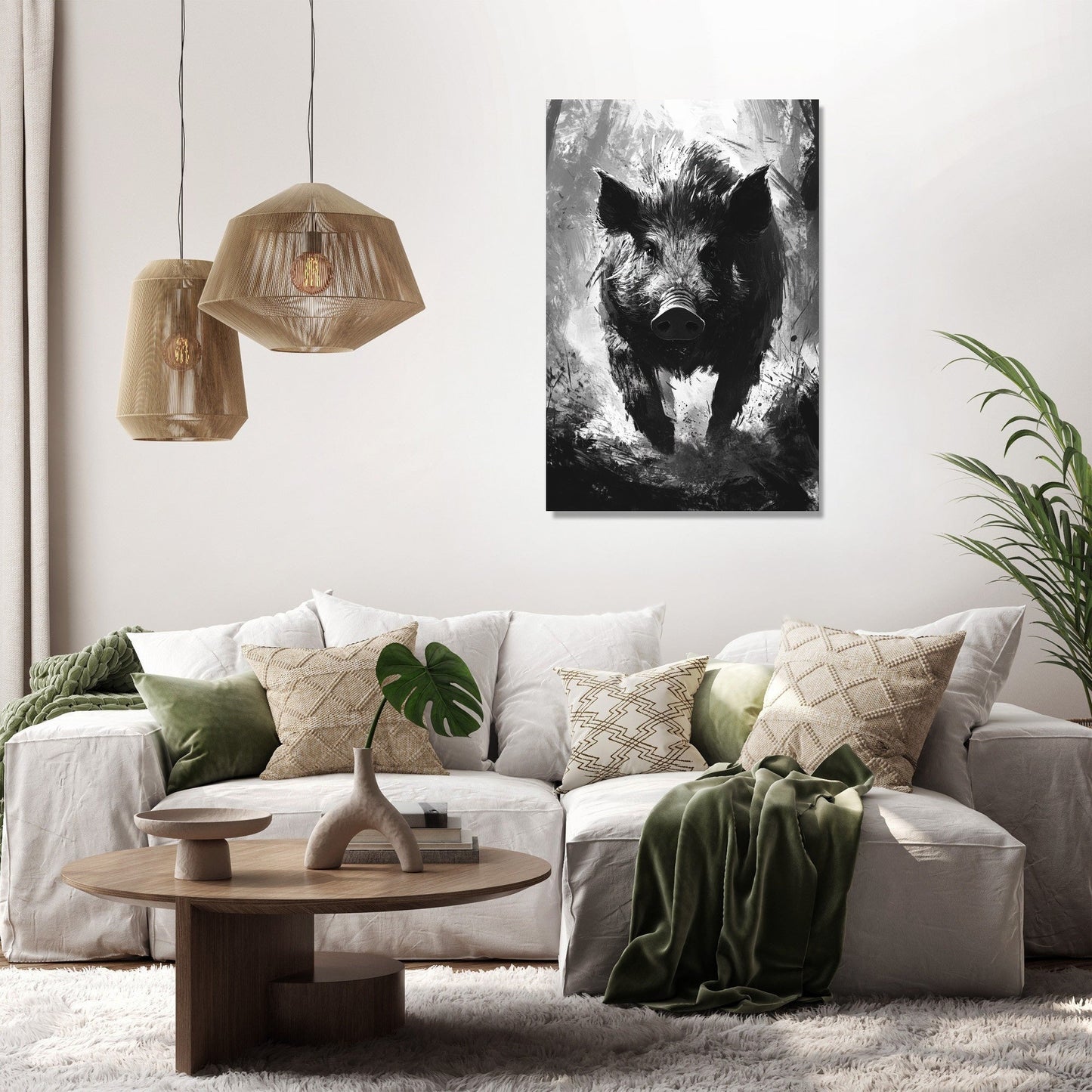 Untamed Boar Canvas