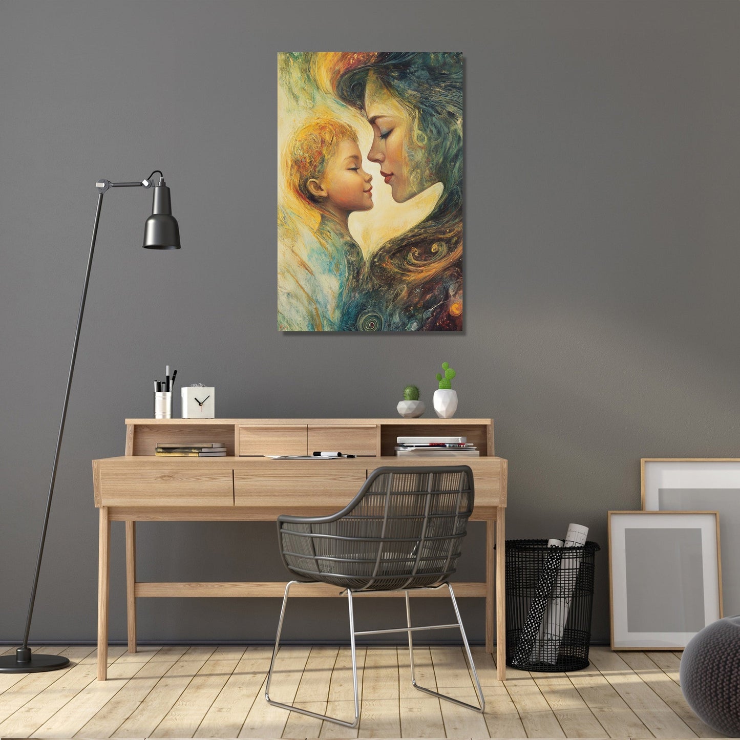 Maternal Reflection Canvas