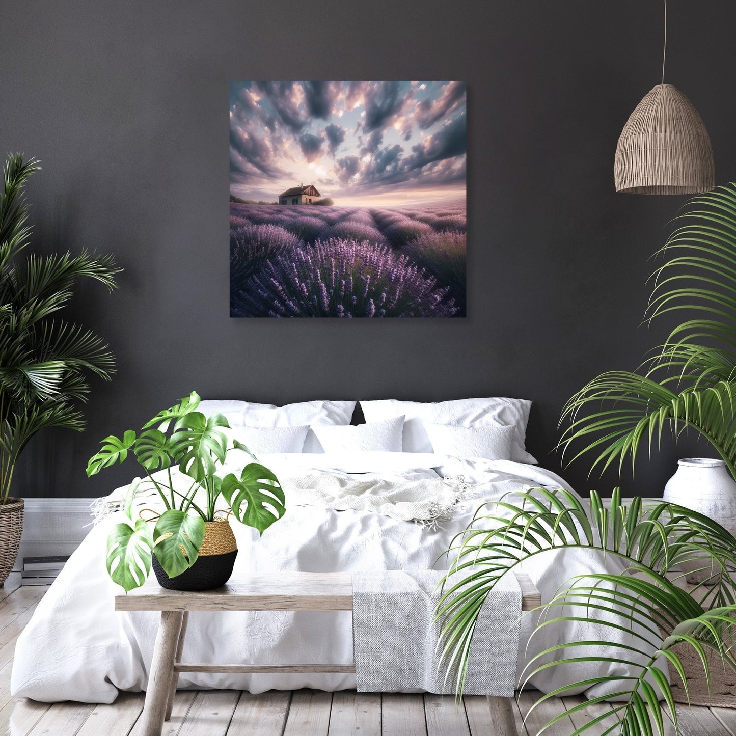 Lavender Field Serenity Canvas