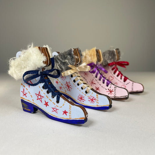 Winter Boots Bauble - Handmade Ornament by Curious Rabbit ®