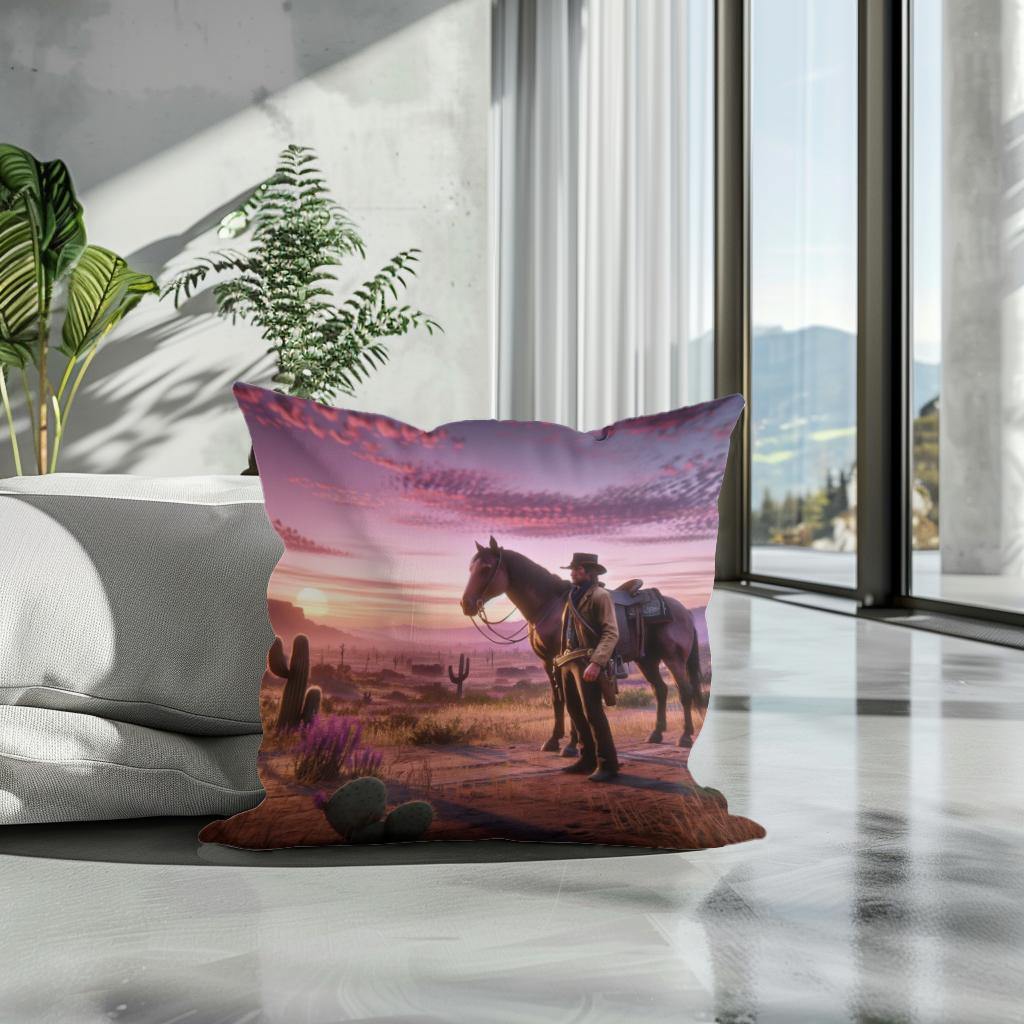 Serenity Strokes Cotton Cushion