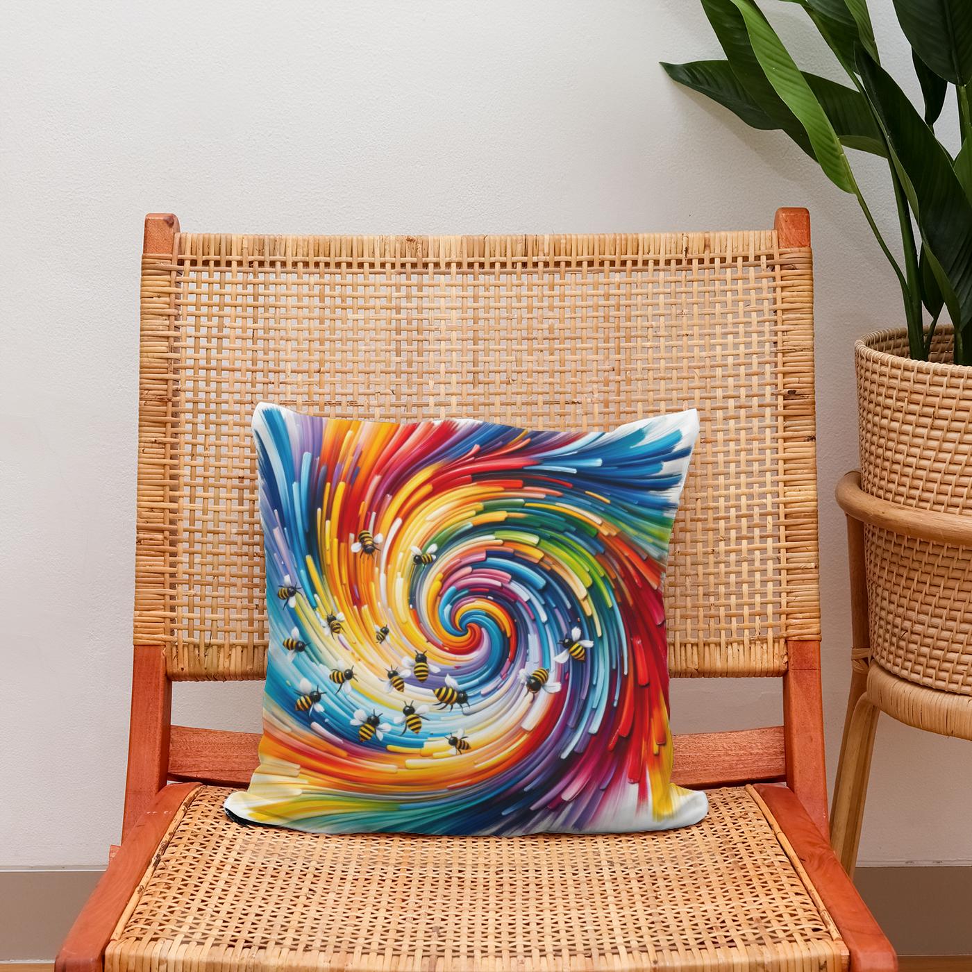 Bee Symphony Cotton Cushion