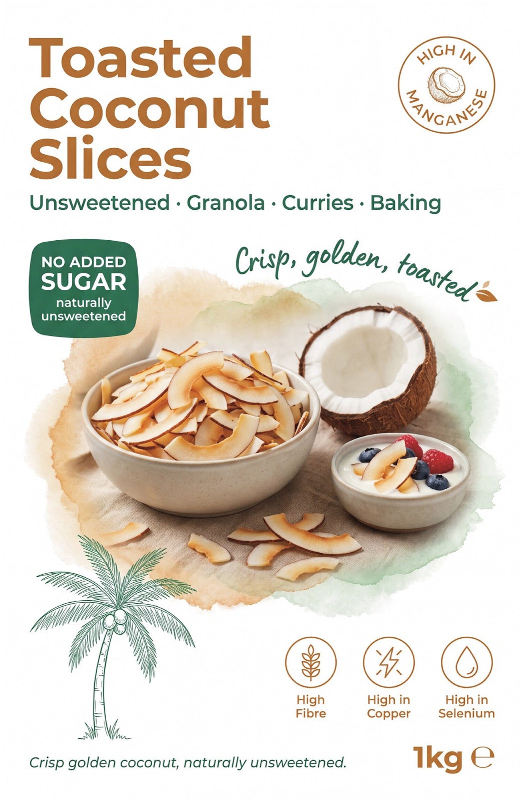 Toasted & Unsweetened Coconut Slices