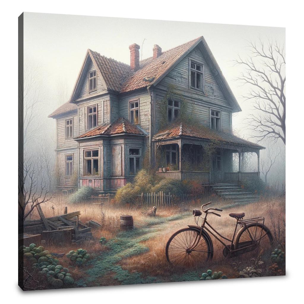 Suburban Relic Home Canvas