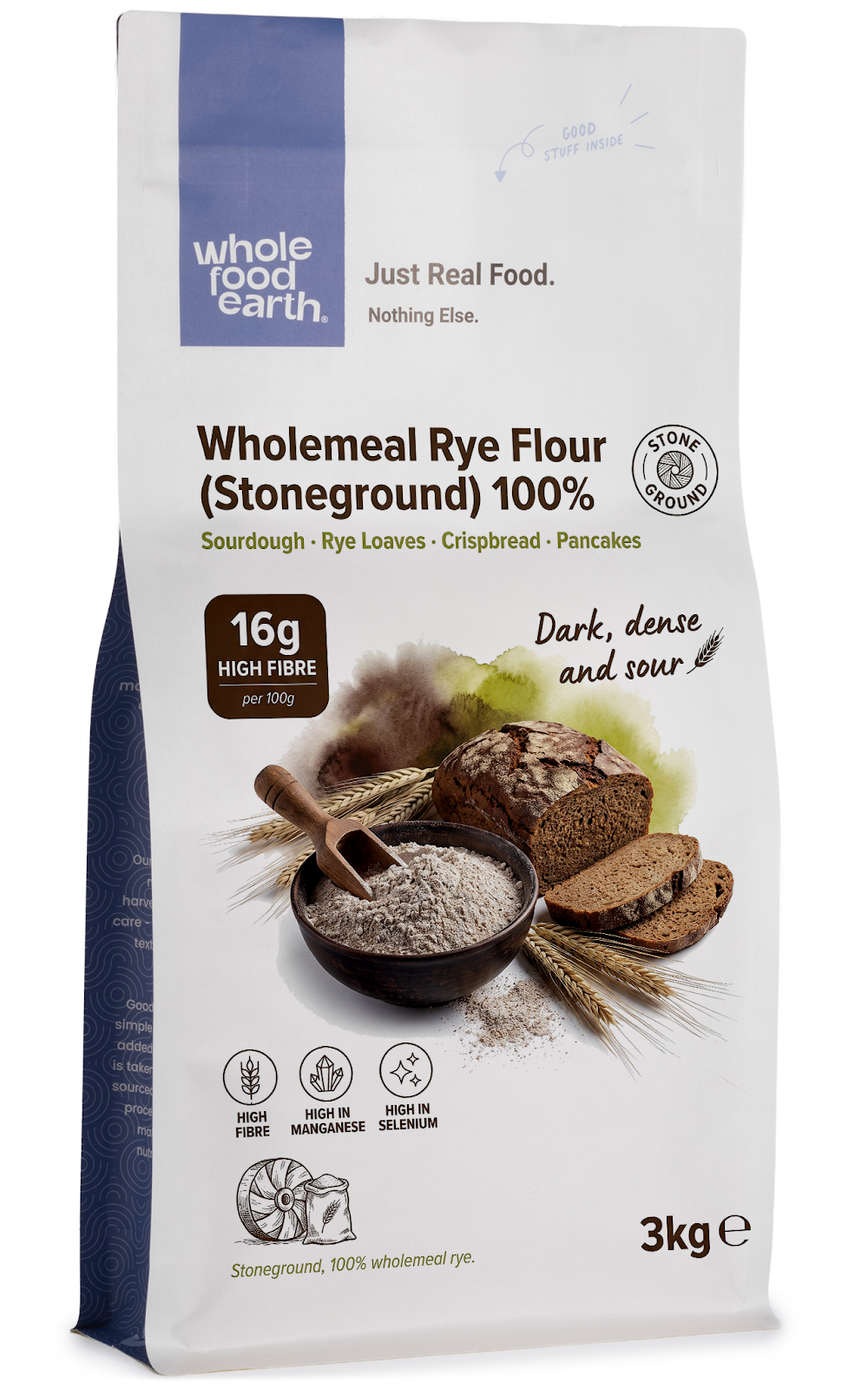 Wholemeal Rye Flour (Stoneground) 100% - Serious Grains