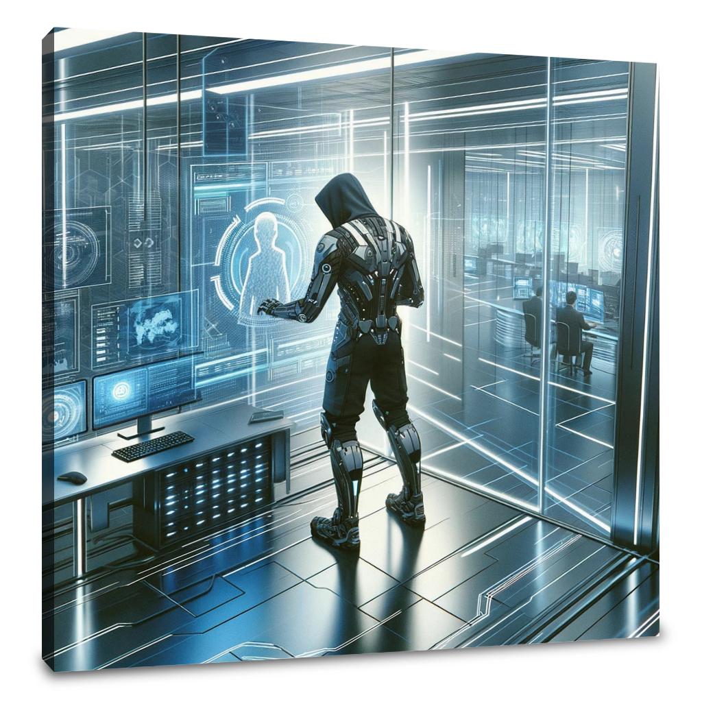 Corporate Espionage Holograph Canvas