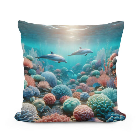Mystic Seascape Cotton Cushion