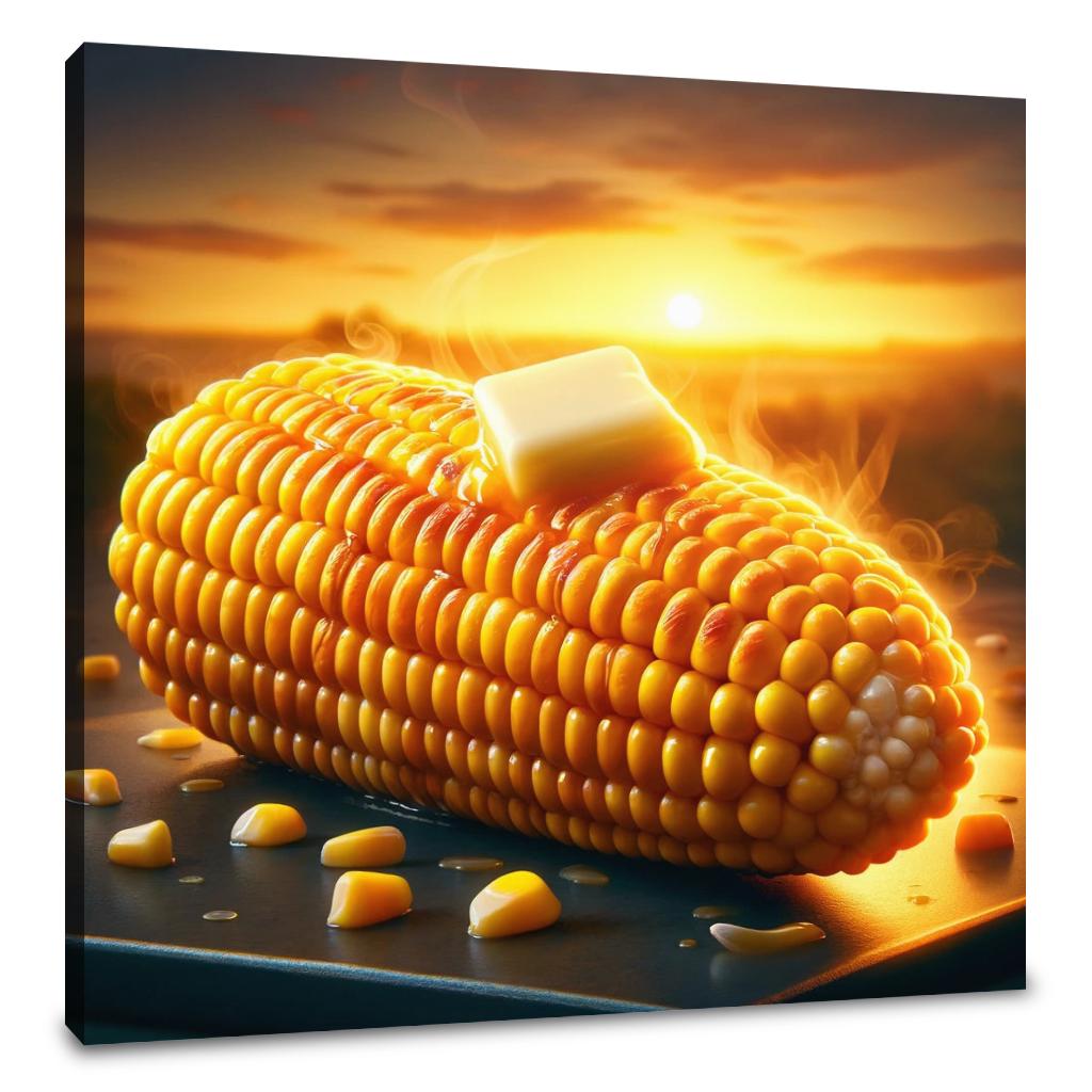 Sunset Grilled Corn Canvas