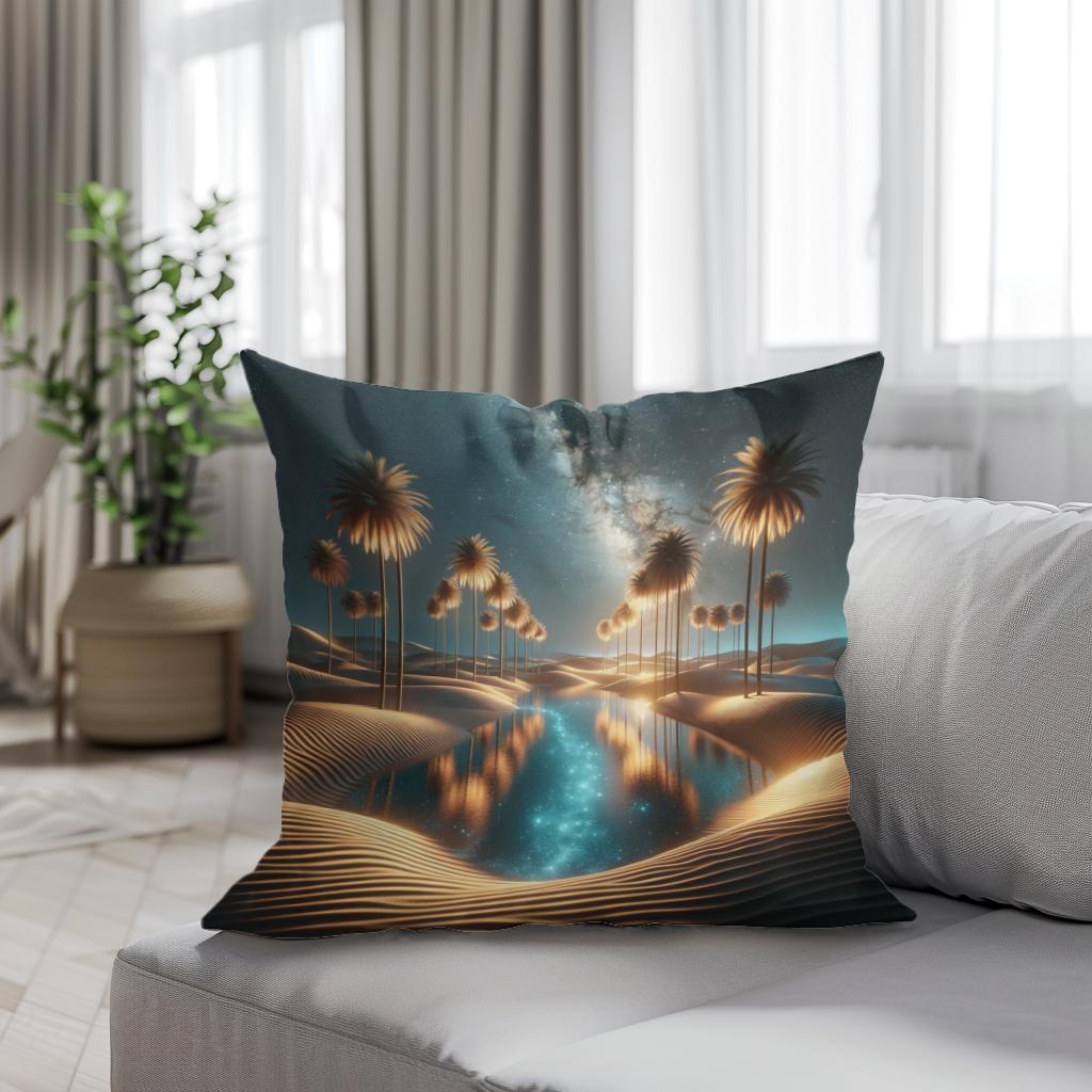 Starlight Oasis Cotton Cushion