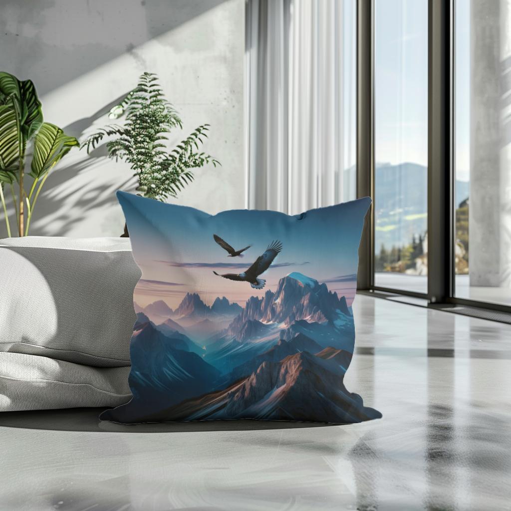 Twilight Summit Cotton Cushion