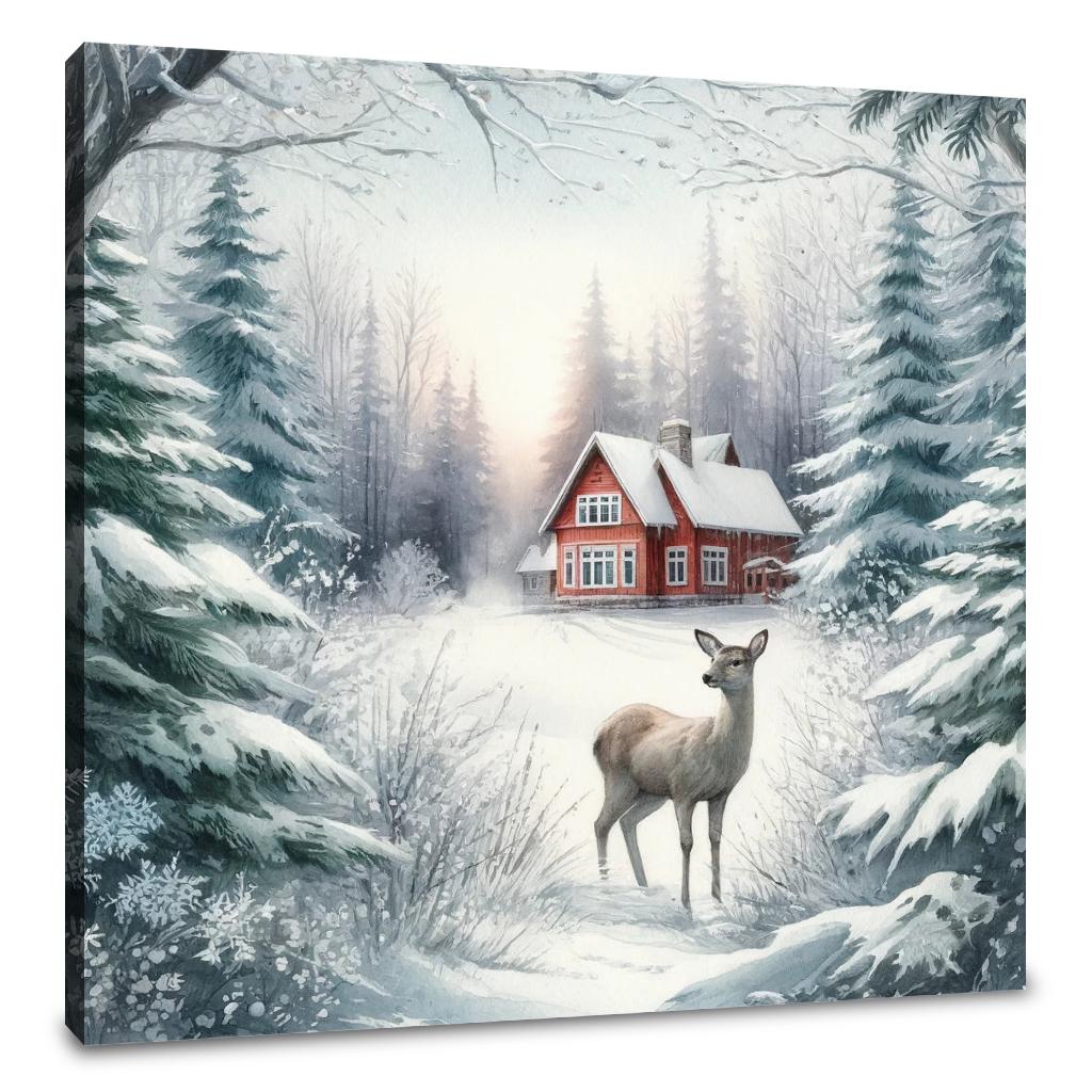 Winter's Gentle Gaze Canvas