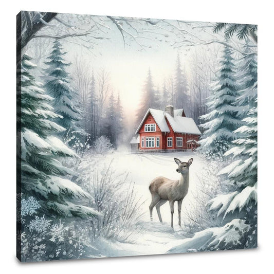 Winter's Gentle Gaze Canvas