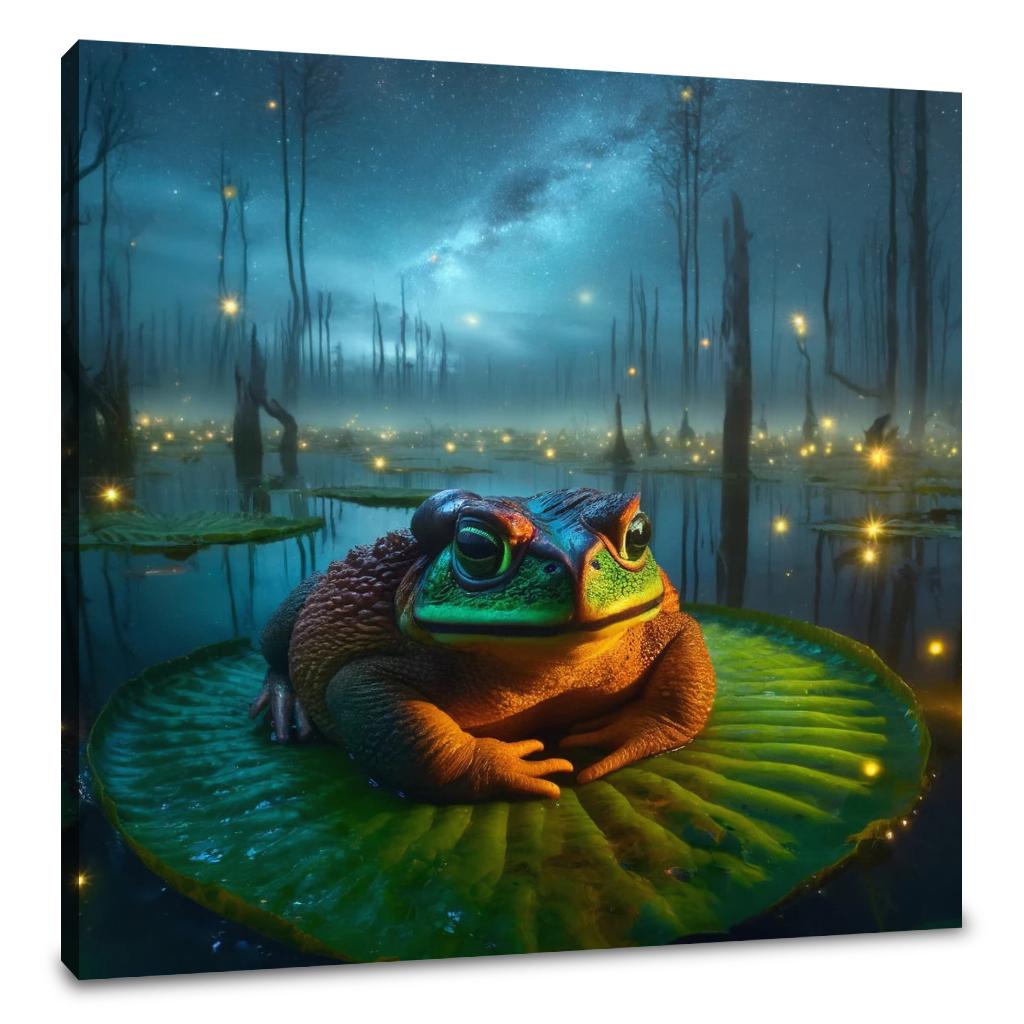 Giant Toad of the Enchanted Marsh Canvas
