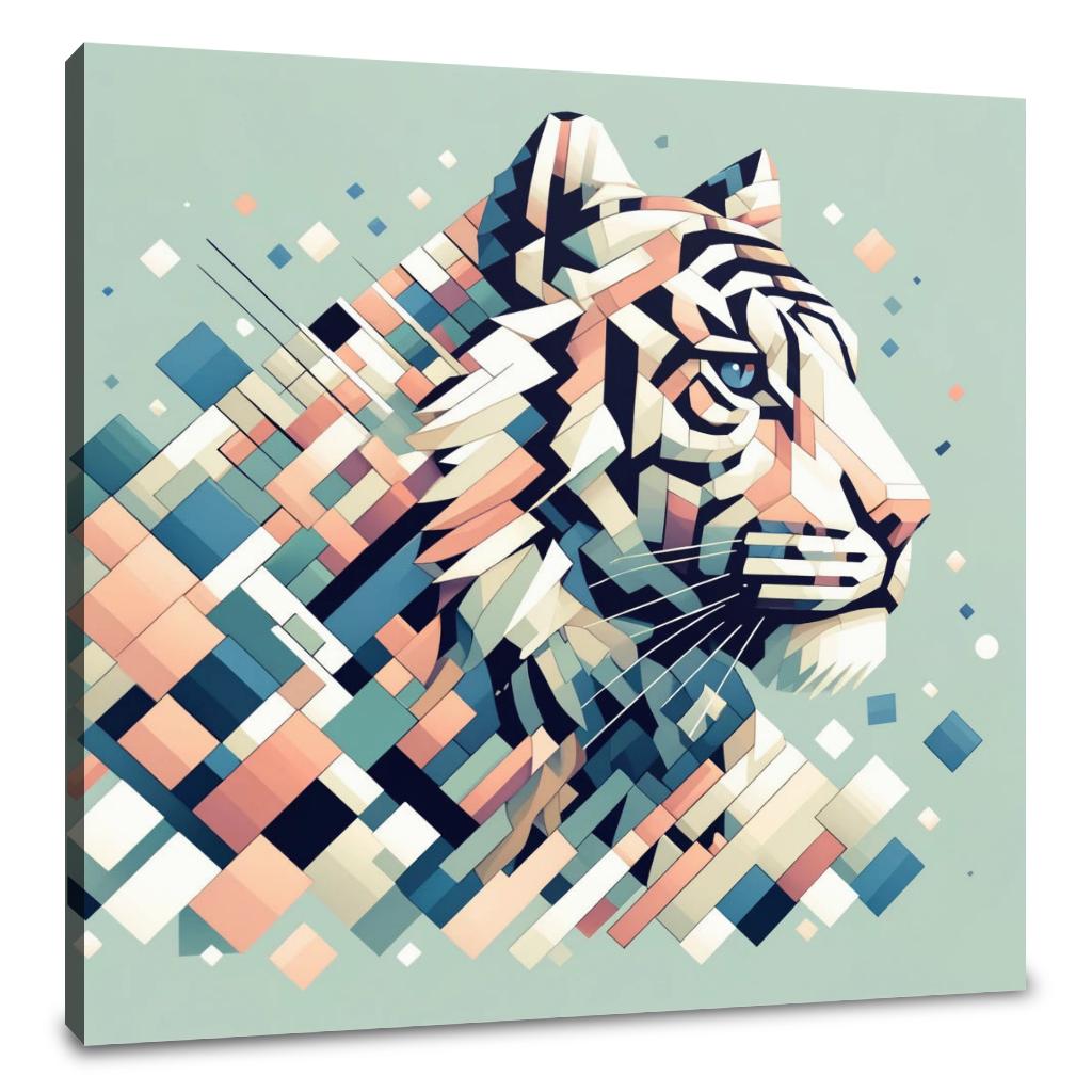 Echoes of the Wild Tiger Canvas