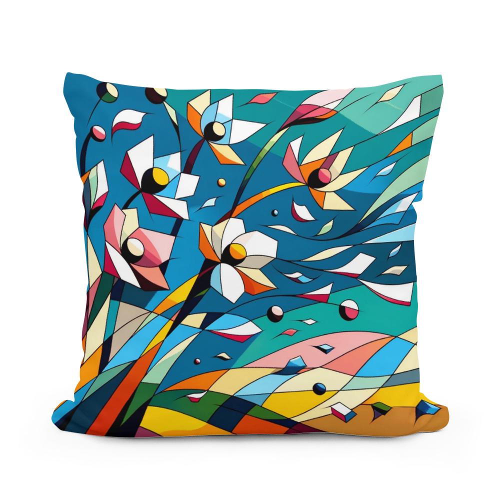 Breezy Petals Cotton Cushion