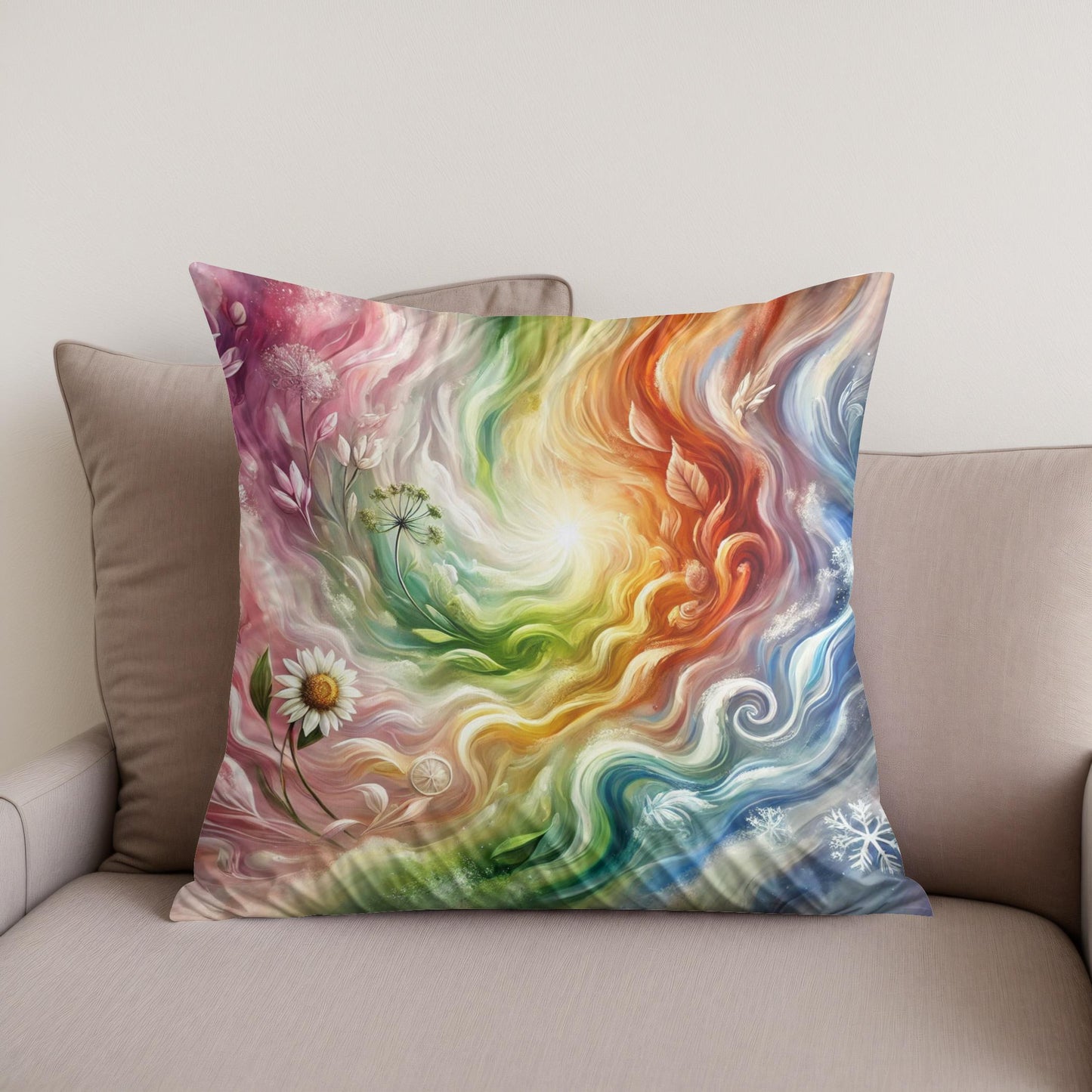 Eternal Seasons Cotton Cushion