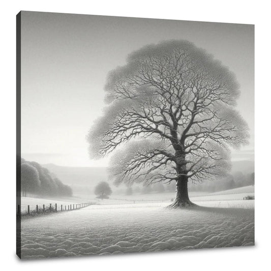 A Silent Winter Morning Canvas