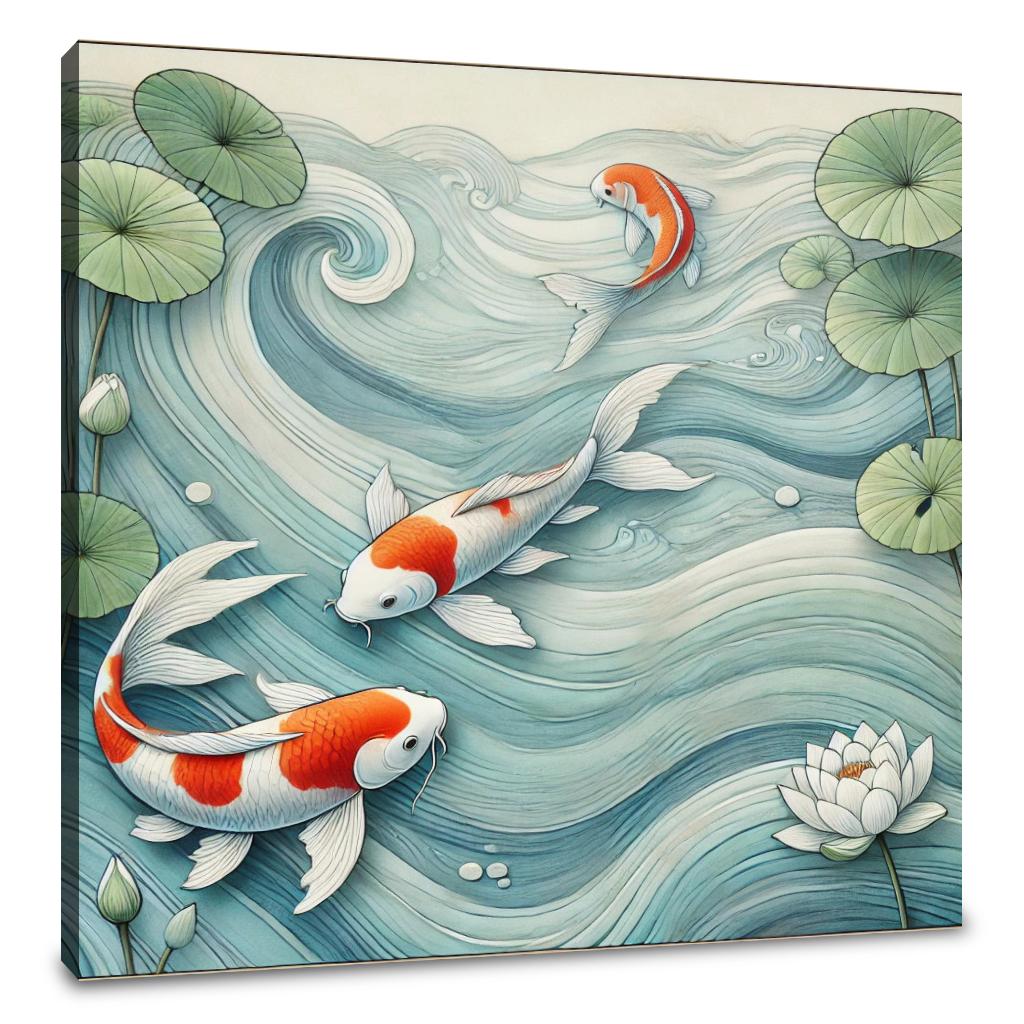 Koi Serenity Canvas