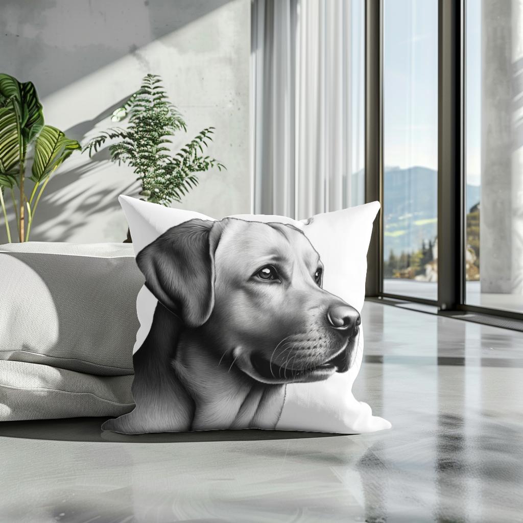 Loyal Gaze Cotton Cushion