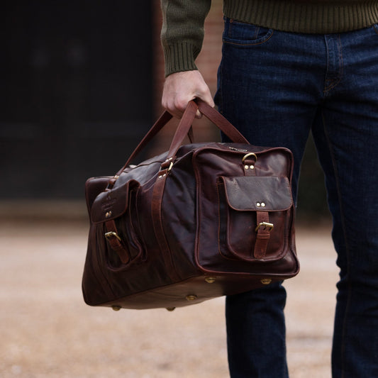 Stamford – Handmade Vintage Leather Travel Bag / Holdall