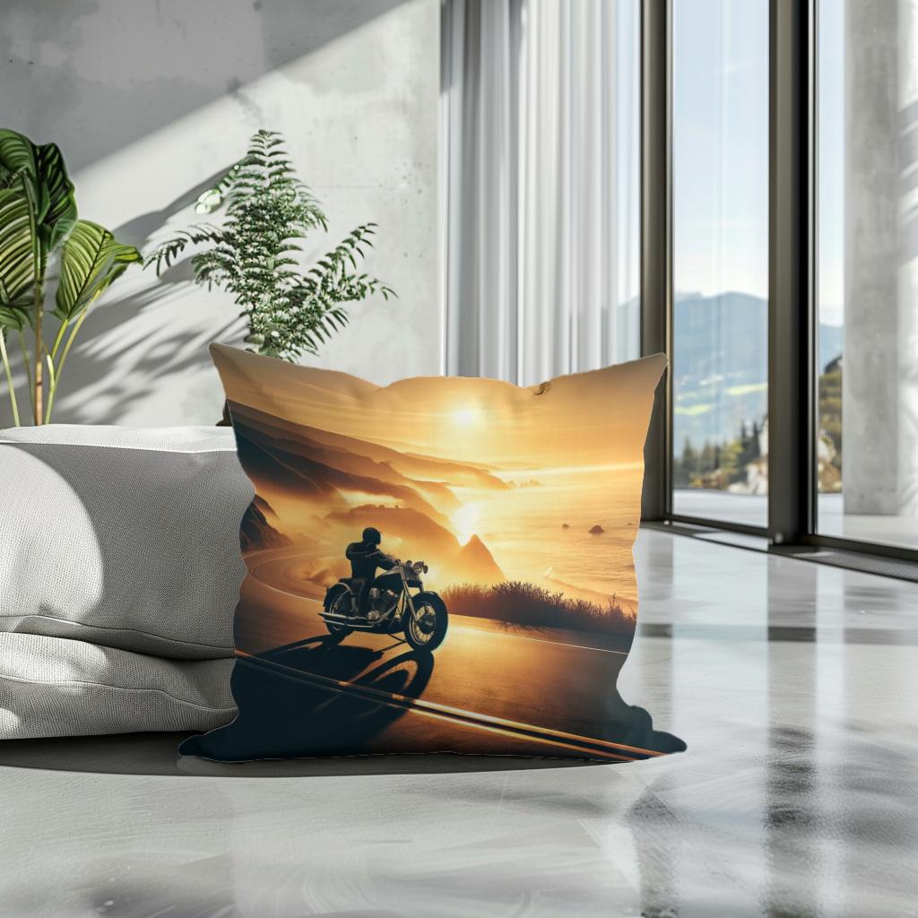 Coastal Freedom Ride Cotton Cushion