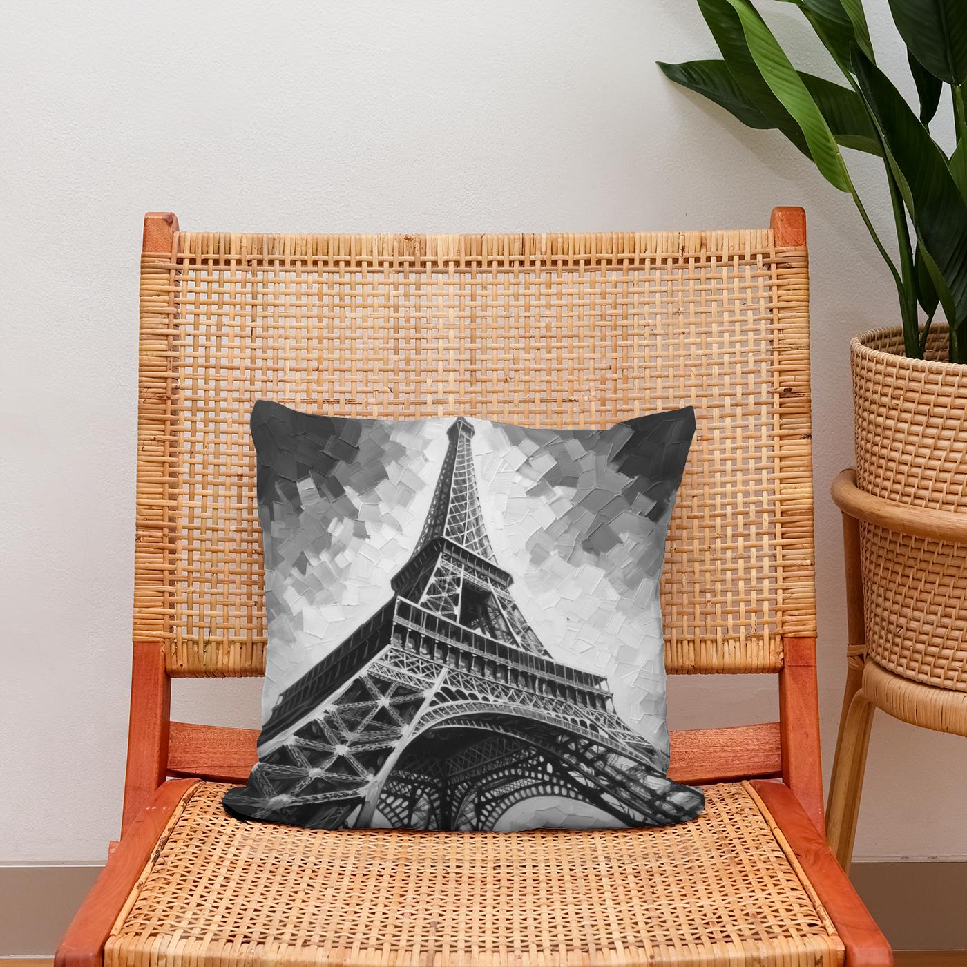 Mystique of Paris Eiffel Tower Cotton Cushion
