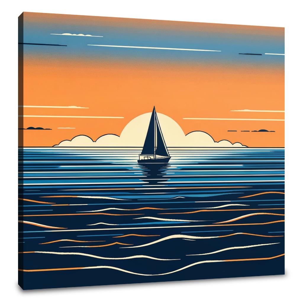 Contrasting Solitude Canvas