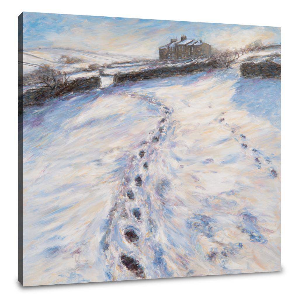 Brontë Parsonage Winter Canvas