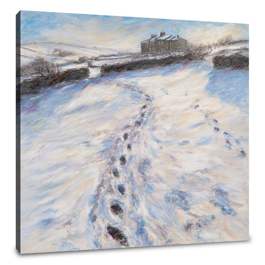 Brontë Parsonage Winter Canvas