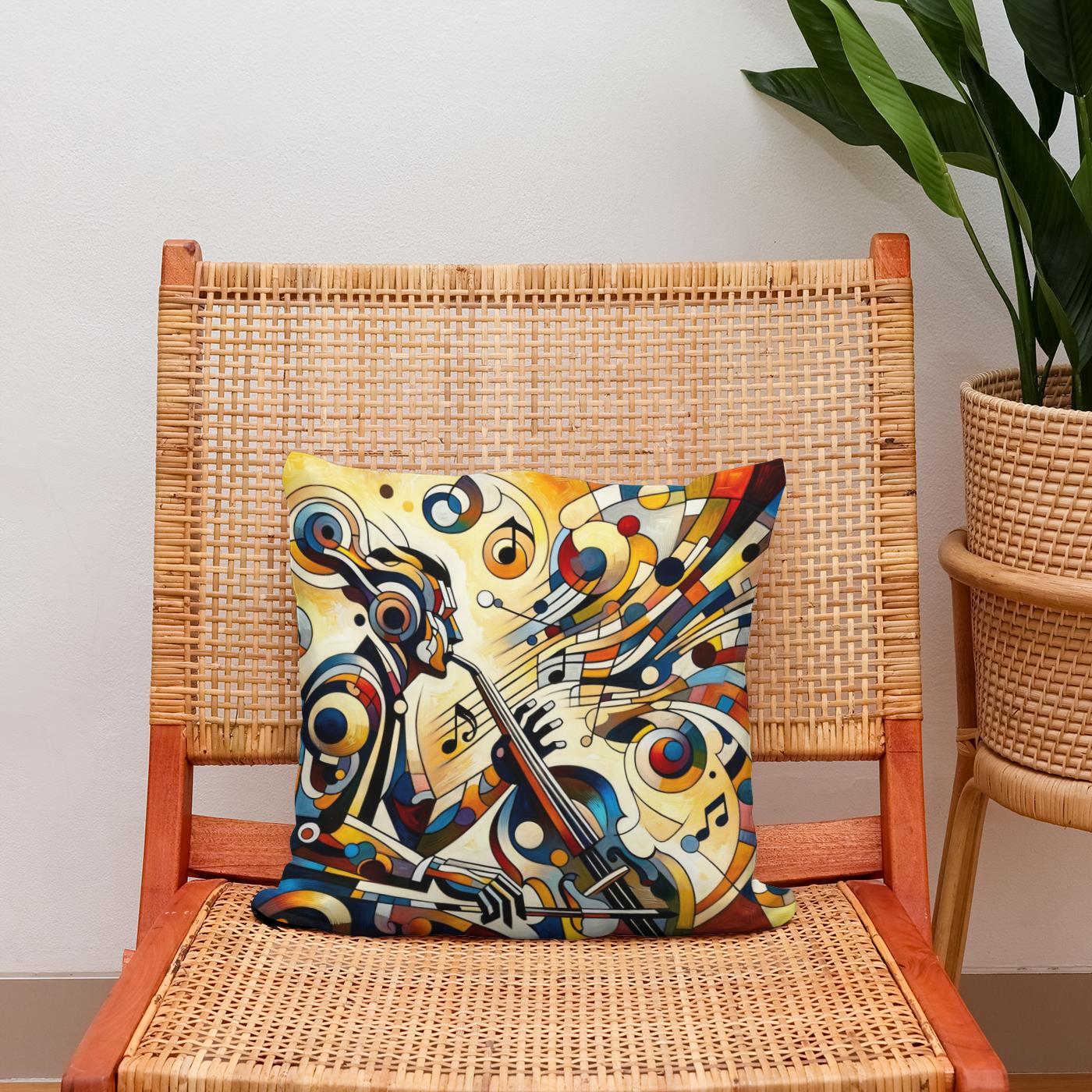 Abstract Rhythms Cotton Cushion