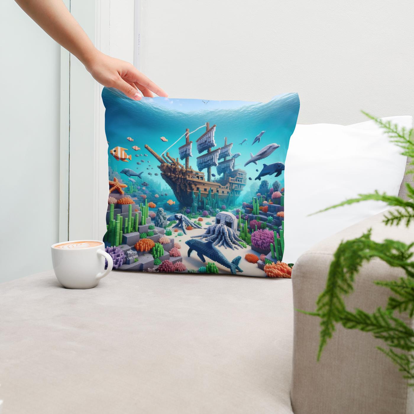 Ocean Depths Cotton Cushion