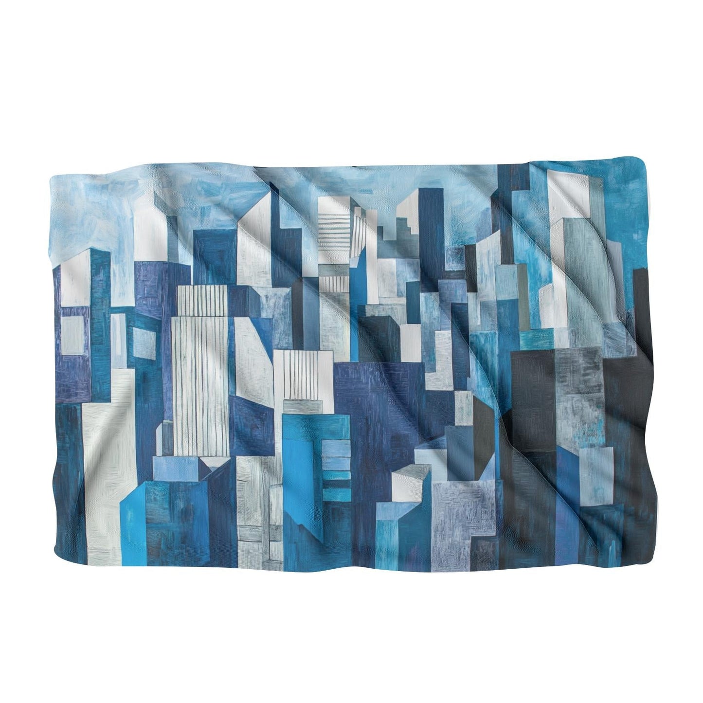 Cubist Cityscape Blanket